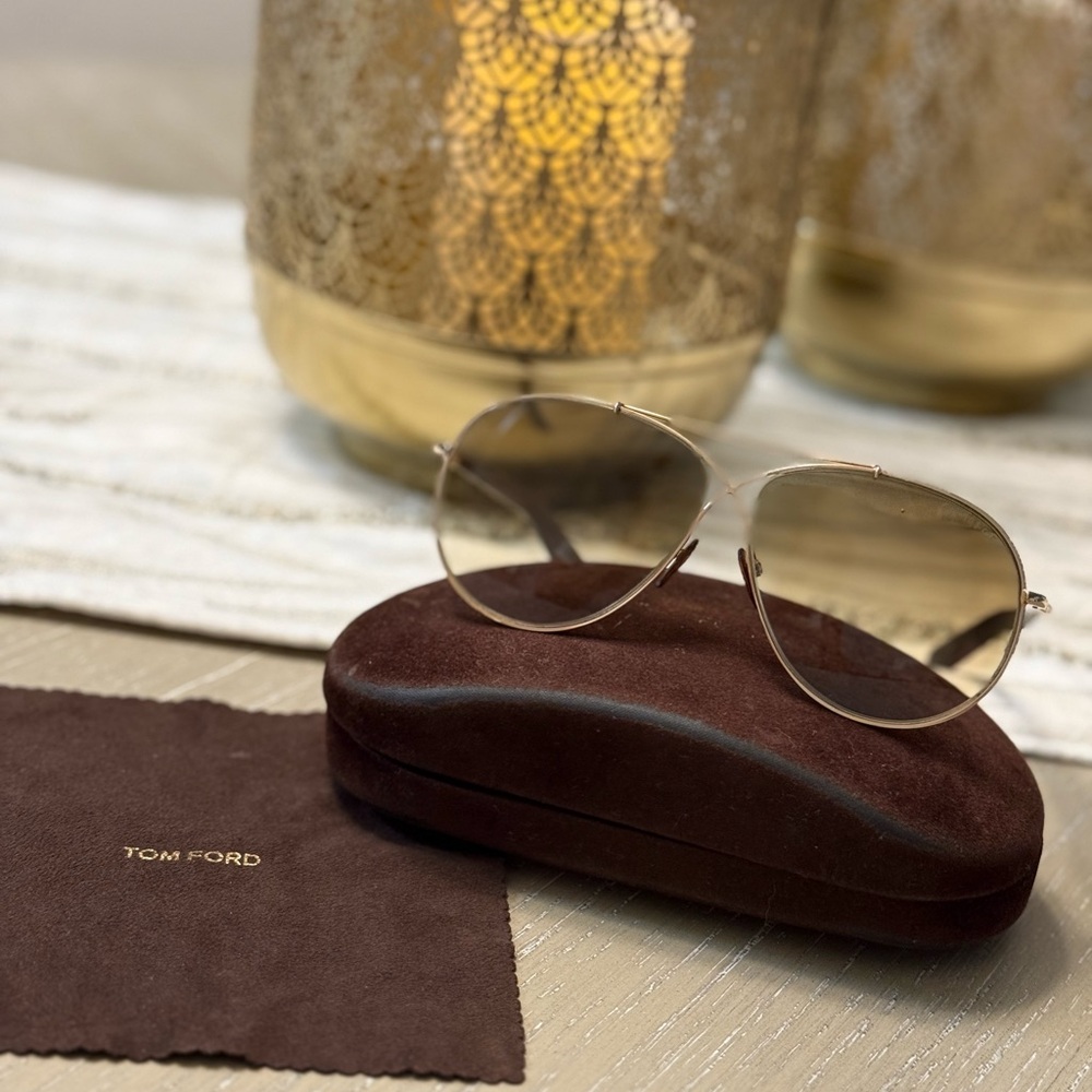 Tom Ford Gold-Toned Aviator Eyewear
